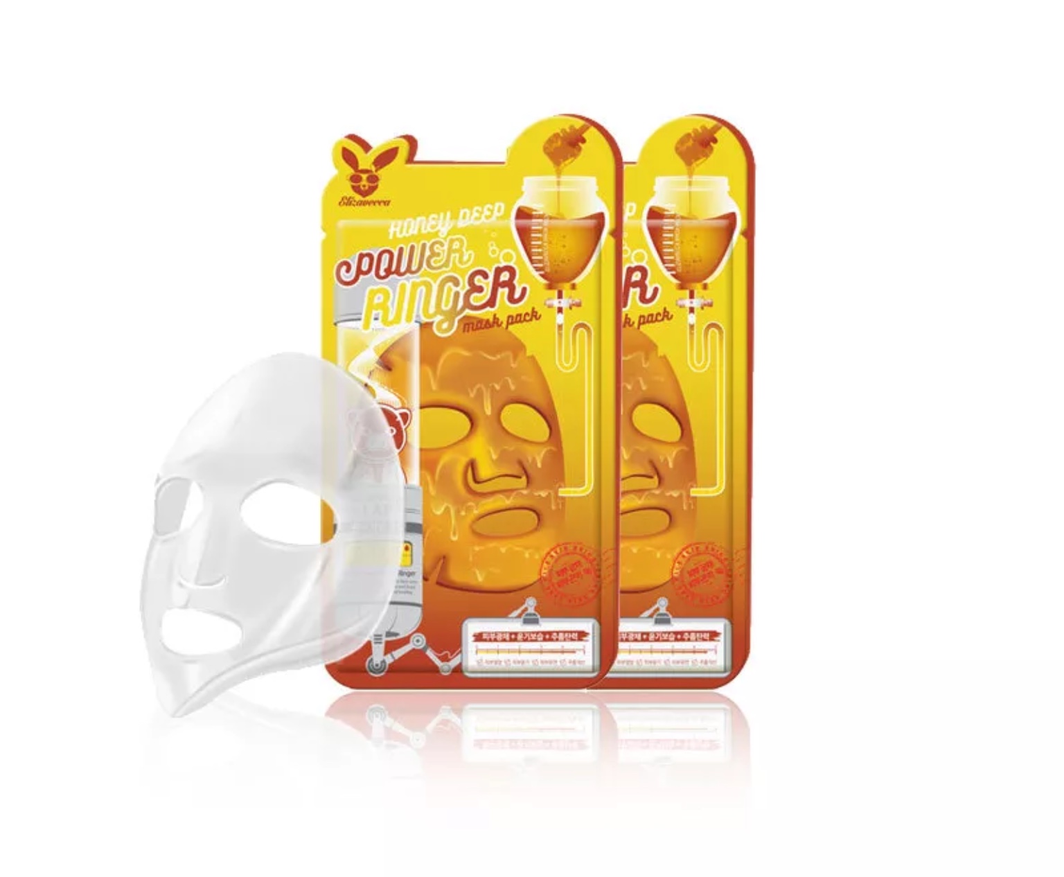 Тканевая маска с медом Elizavecca Deep Power Ringer Mask Pack Honey