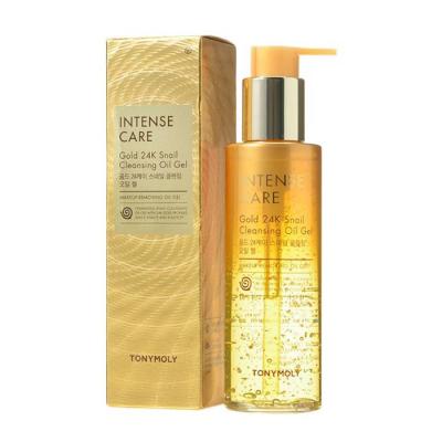 Масло-гель для лица с муцином улитки и коллоидным золотом TONYMOLY INTENSE CARE Gold 24K Snail Cleansing Oil Gel