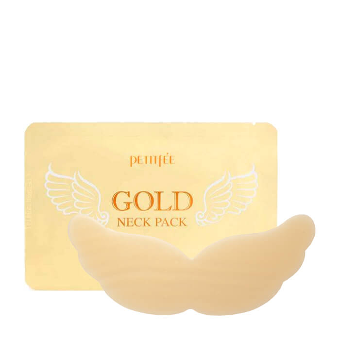 Гидрогелевая маска для шеи с золотом Petitfee Gold Neck Pack