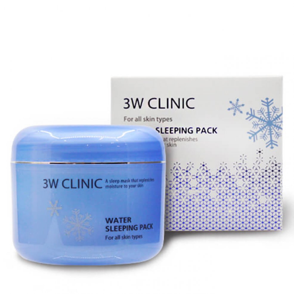 Увлажняющая маска ночного действия 3W CLINIC Water Sleeping Pack