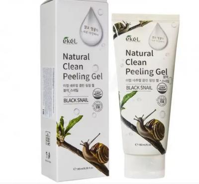 Пилинг-скатка с муцином черной улитки EKEL Natural Clean peeling gel Black Snail