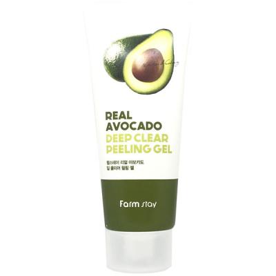 Отшелушивающий гель с экстрактом авокадо FarmStay Real Avocado Deep Clear Peeling Gel