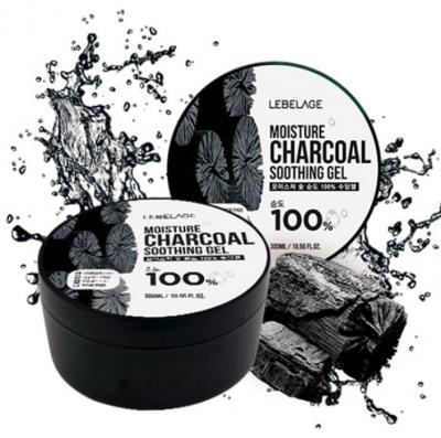 Увлажняющий гель с древесным углем LEBELAGE Moisture Charcoal Purity 100% Soothing Gel