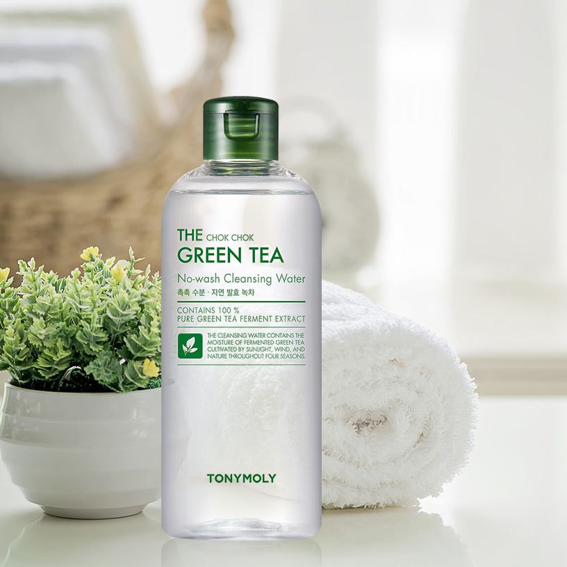 Мицеллярная вода для снятия макияжа с экстр TONYMOLY THE CHOK CHOK GREEN TEA No-wash Cleansing Water