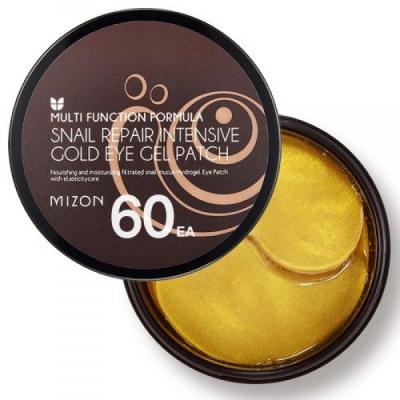 Патчи под глаза гидрогелевые с муцином улитки MIZON SNAIL REPAIR INTENSIVE GOLD EYE GEL PATCH