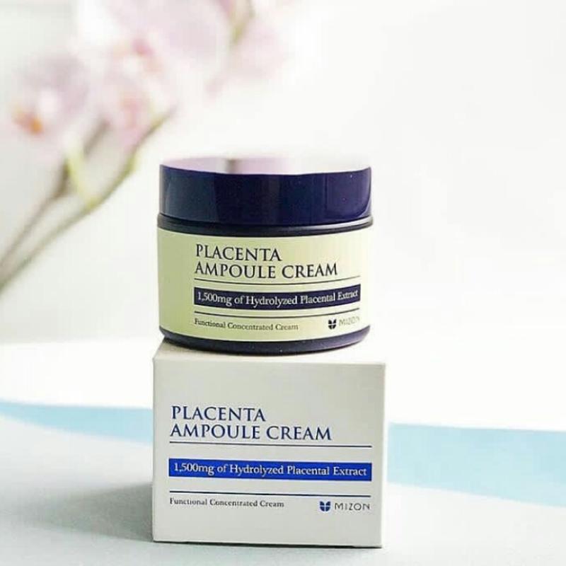 Антивозрастной плацентарный крем для лица 50мл MIZON Placenta Ampoule Cream