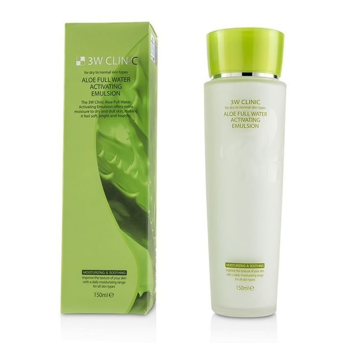 Увлажняющая эмульсия с экстрактом алоэ 3W CLINIC Aloe Full Water Activating Emulsion