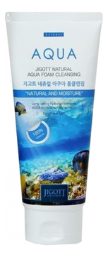 Пенка для умывания с аквамарином JIGOTT Natural Aqua Foam Cleansing