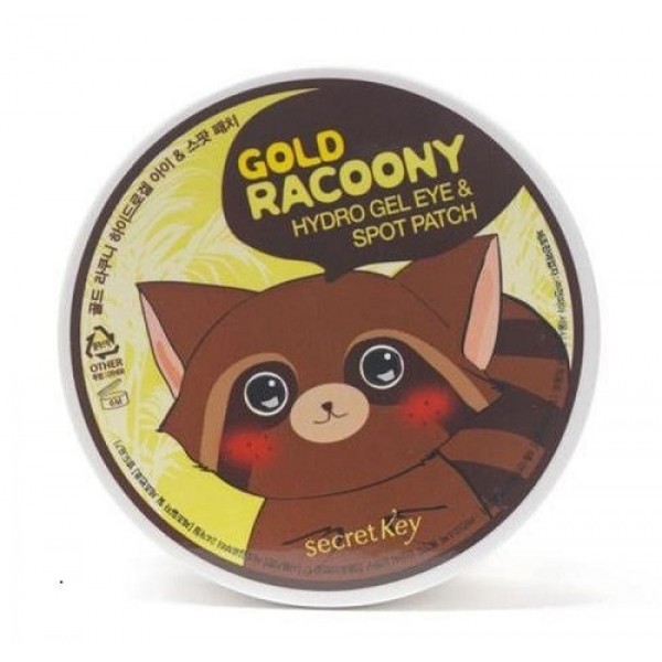 Патчи гидрогелевые для кожи под глазами Secret Key Gold Racoony Hydrogel Eye & Spot Patch