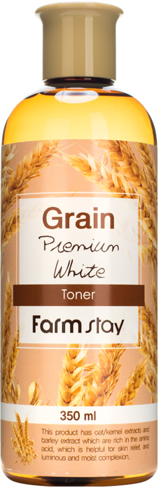 Выравнивающий тонер с экстрактом ростков пшеницы FarmStay Grain Premium White Toner