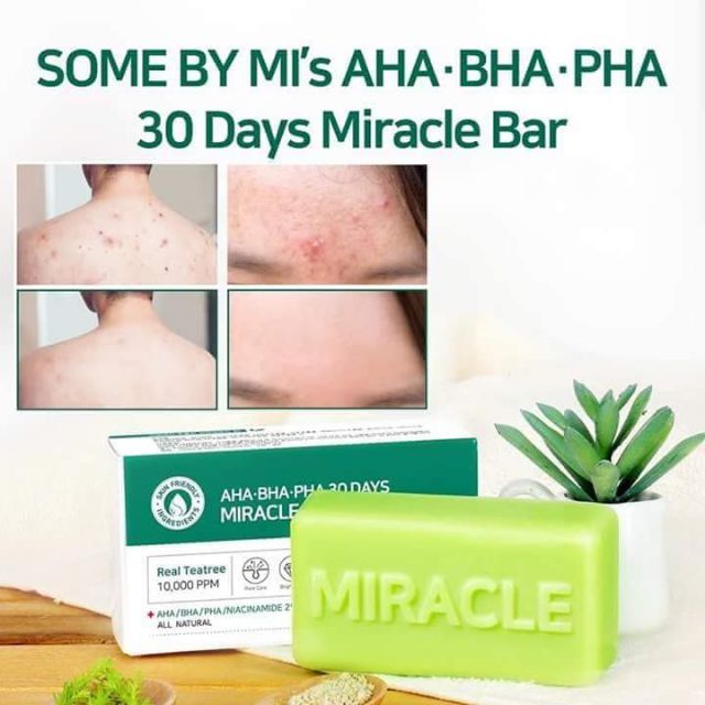 Очищающее мыло с кислотами SOME BY MI AHA·BHA·PHA 30 DAYS MIRACLE CLEANSING BAR