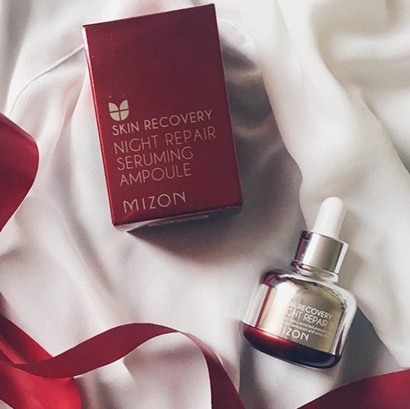 Восстанавливающая ночная омолаживающая сыворотка MIZON Night Repair Seruming Ampoule
