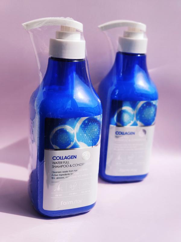Шампунь-кондиционер увлажняющий с коллагеном FarmStay Collagen Water Full Shampoo&Conditione