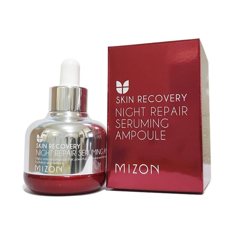 Восстанавливающая ночная омолаживающая сыворотка MIZON Night Repair Seruming Ampoule