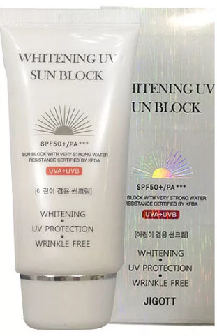 Солнцезащитный крем JIGOTT Whitening Uv Sun Block Cream SPF50+/PA+++