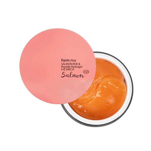 Гидрогелевые патчи с экстрактом икры лосося и пепти FarmStay Salmon Roe & Peptide Hydrogel Eye Patch