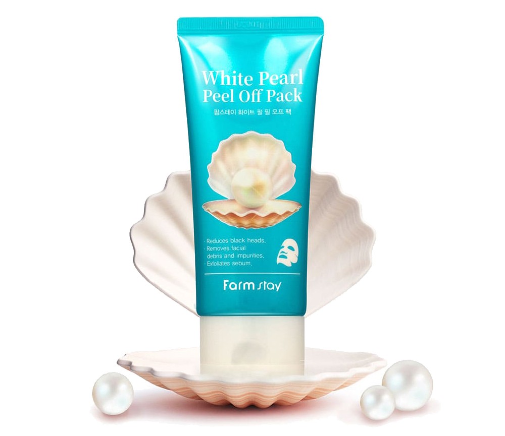 Очищающая маска-пленка с экстрактом жемчуга FarmStay White Pearl Peel Off Pack