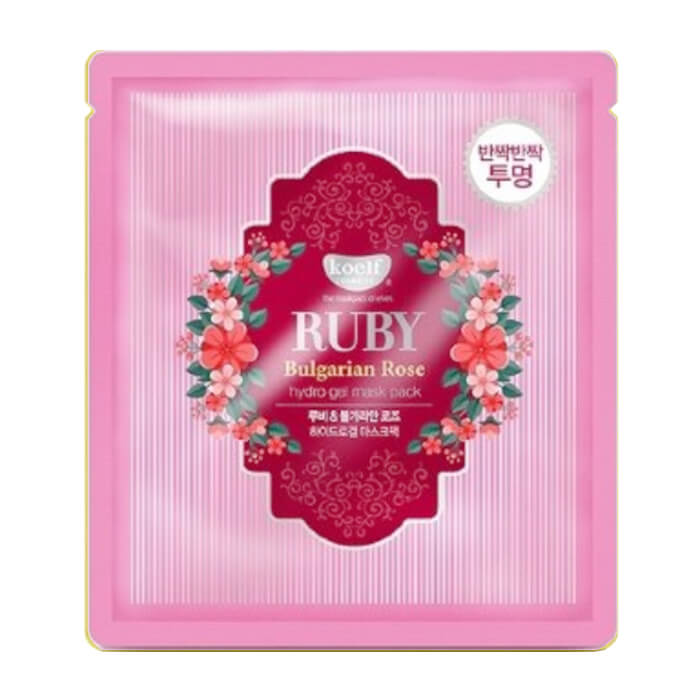 Гидрогелевая маска с рубиновой пудрой и болгарской розой Koelf Ruby & Bulgarian Rose Mask Pack