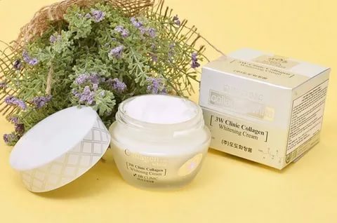 Восстанавливающий крем для лица с коллагеном 3W CLINIC Collagen Whitening Cream