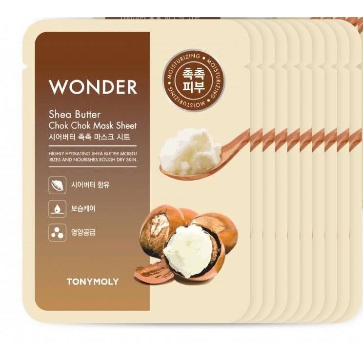 Тканевая маска для лица с маслом ши TONYMOLY WONDER Shea Butter Chok Chok Mask Sheet