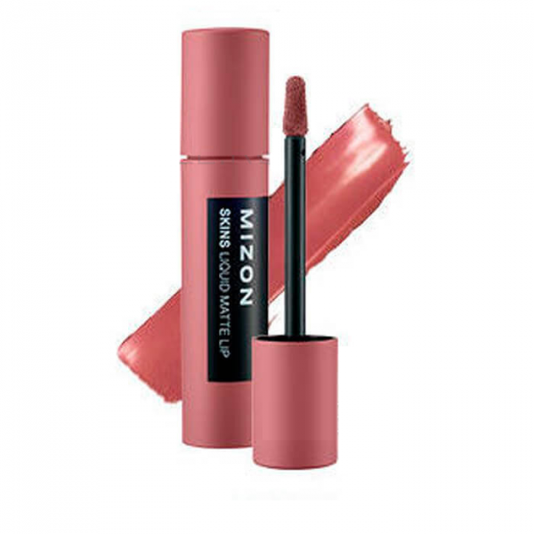 Жидкая матовая помада MIZON Skins Liquid Matte Lip #304 Unveil Pink