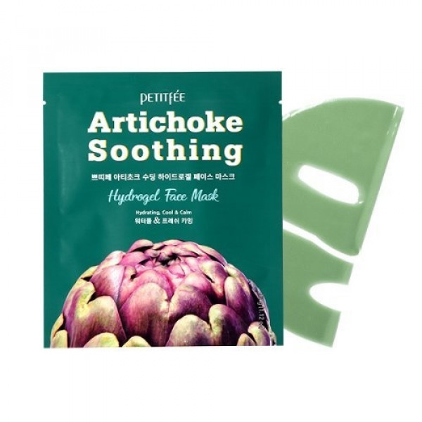 Маска для лица с артишоком Petitfee Artichoke Soothing Hydrogel Face Mask