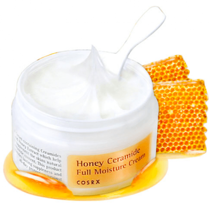 COSRX Honey Ceramide Full Moisture Cream. КСР крем для лица интенсивно увлажняющий [COSRX] Honey Ceramide Full Moisture Cream. COSRX медовый увлажняющий крем с керамидами. Ceramide крем корейский.