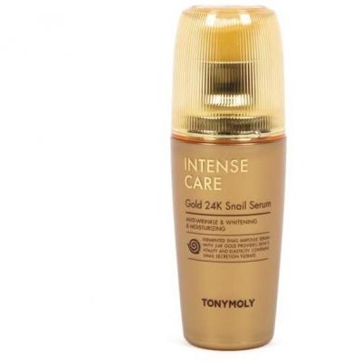 Сыворотка для лица с муцином улитки и коллоидным золотом TONYMOLY INTENSE CARE Gold 24K Snail Serum