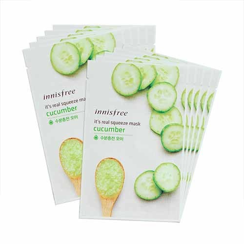 Маска для лица с соком огурца Innisfree My Real Squeeze Mask Cucumber