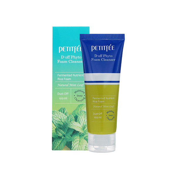 Глубоко очищающая пенка-скраб Petitfee D-off Phyto Foam Cleanser