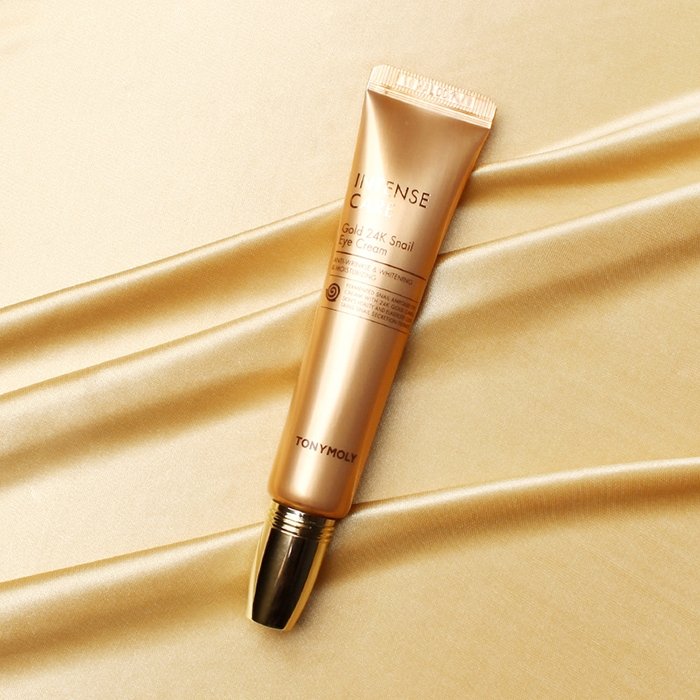 Крем для кожи вокруг глаз с муцином улитки и коллоидн TONYMOLY INTENSE CARE Gold 24K Snail Eye Cream