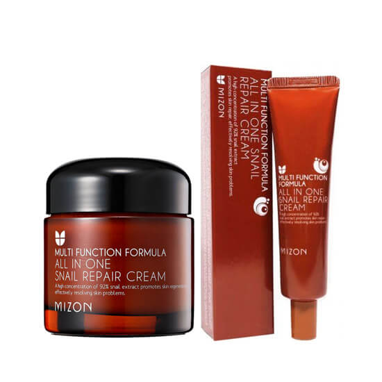 Крем для лица с муцином улитки MIZON All In One Snail Repair Сream