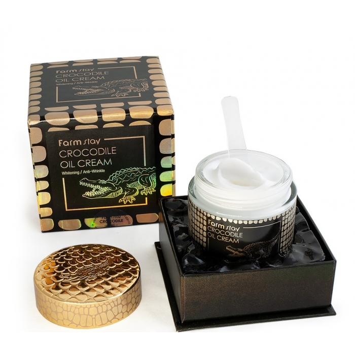 Питательный крем с крокодильим жиром FarmStay Crocodile Oil Cream