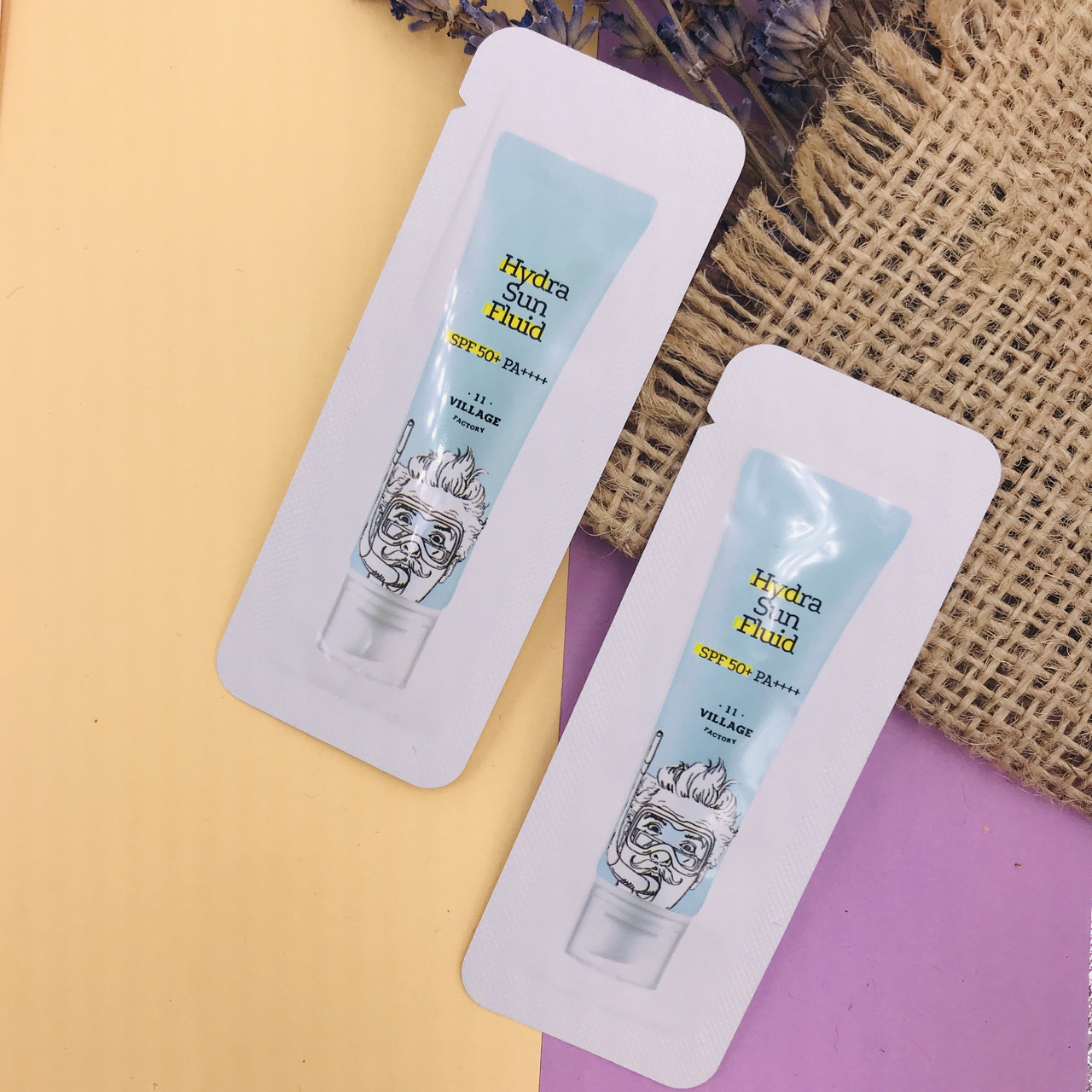 Увлажняющий солнцезащитный крем-флюид VILLAGE 11 FACTORY Hydra Sun Fluid SPF50+ PA++++ [POUCH]