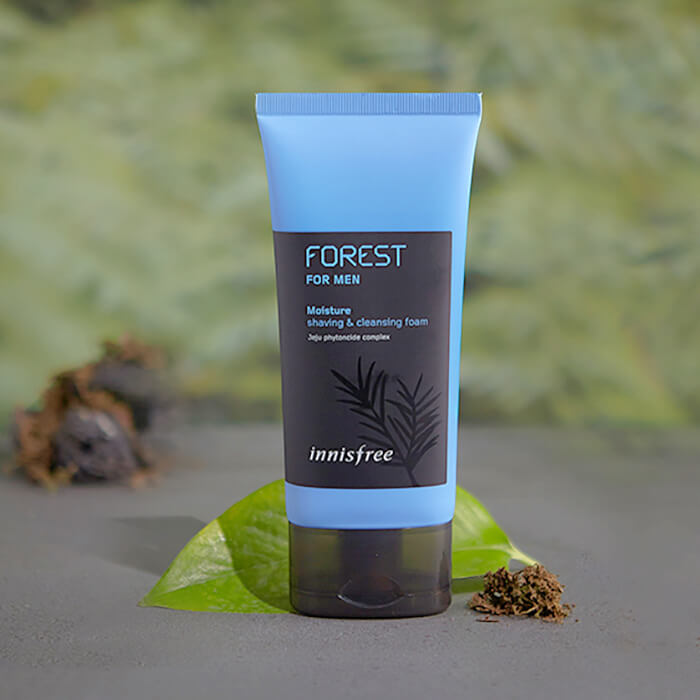 Увлажняющая пенка для умывания и бритья Innisfree Forest For Men Moisture Shaving & Cleansing Foam