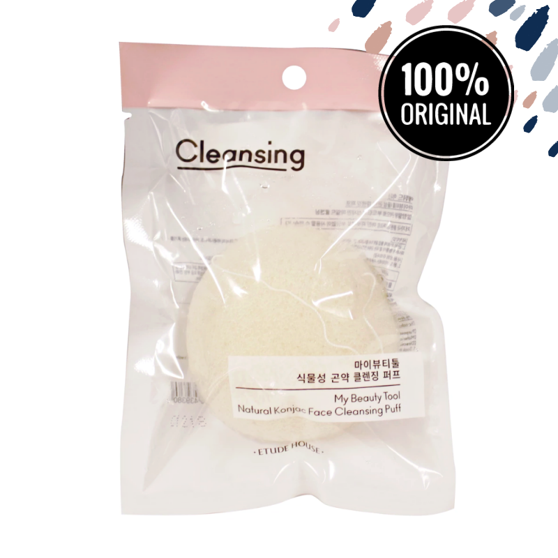 Очищающий спонж конняку ETUDE HOUSE My Beauty Tool Natural Konjac Face Cleansing Puff