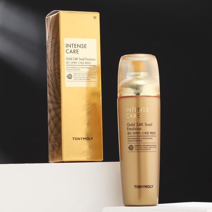 Эмульсия для лица с муцином улитки и коллоидным золото TONYMOLY INTENSE CARE Gold 24K Snail Emulsion