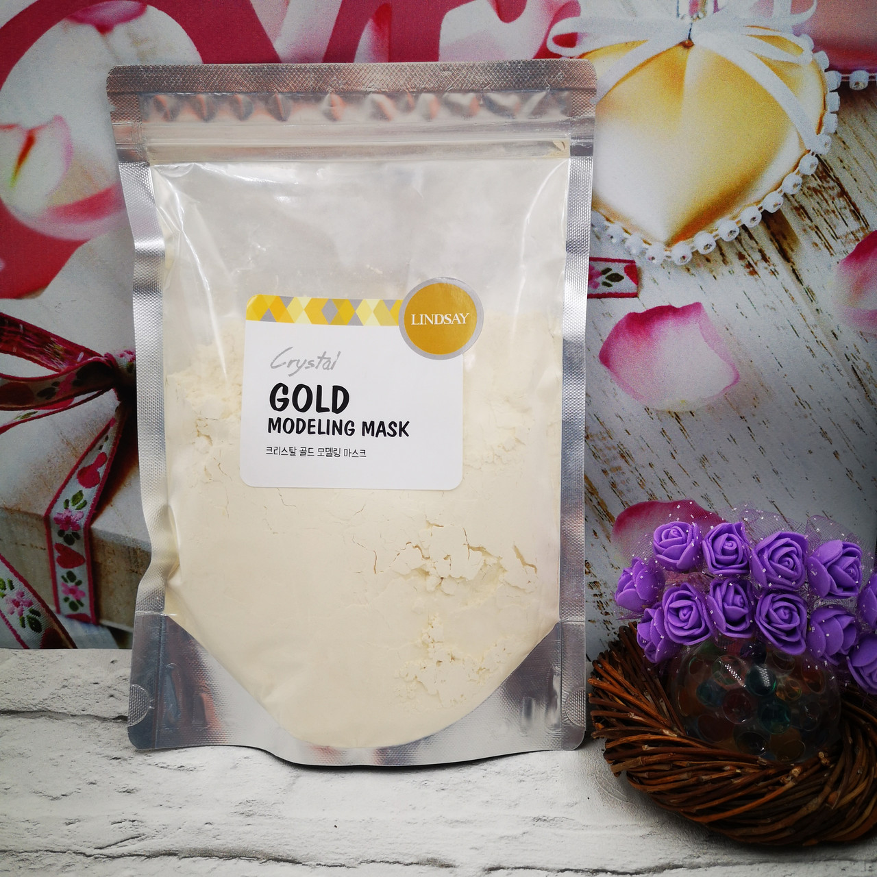 Альгинатная маска с коллоидным золотом Lindsay Premium Gold Modeling Mask (Zipper)