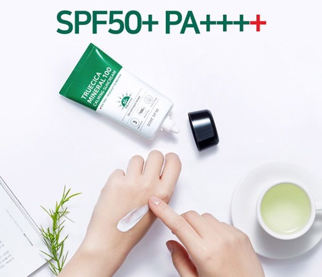Солнцезащитный крем для лица успокаивающий SOME BY MI TRUECICA MINERAL 100 CALMING SUNCREAM