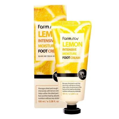 Увлажняющий крем для ног с экстрактом лимона FarmStay Lemon Intensive Moisture Foot Cream