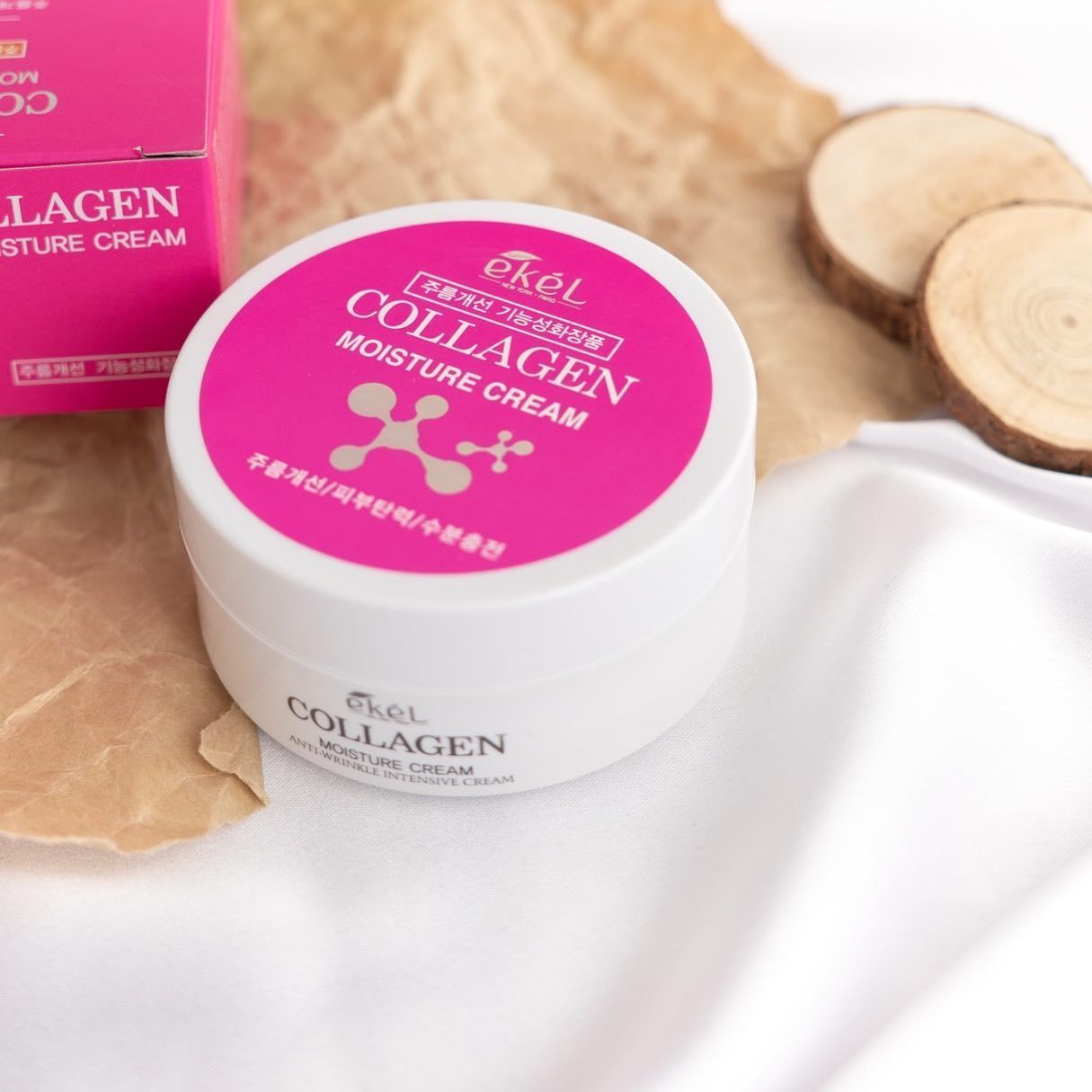 Увлажняющий крем для лица с коллагеном EKEL Moisture Cream Collagen