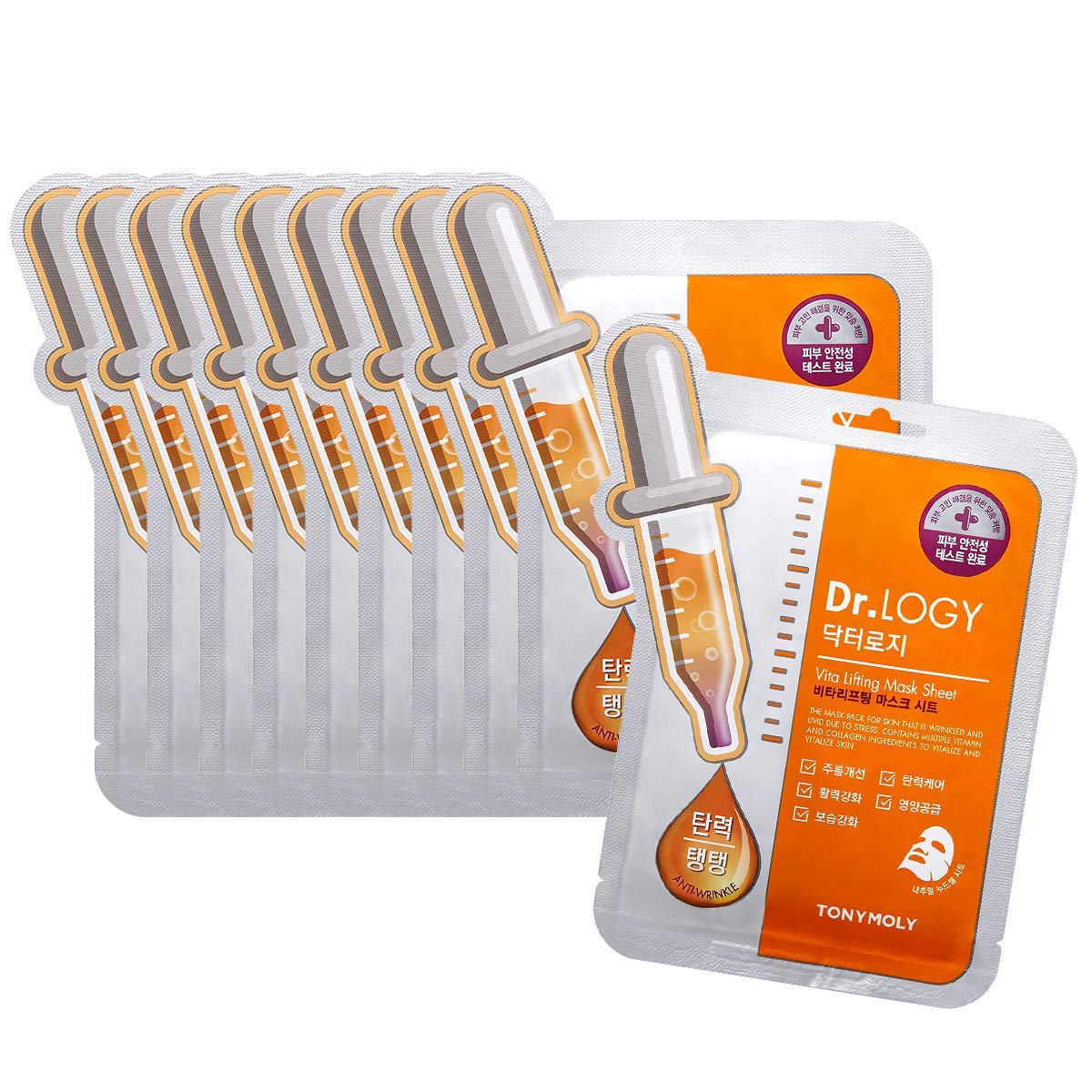 Антивозрастная тканевая маска для лица с витаминами TONYMOLY Dr. LOGY Vita Lifting Mask Sheet