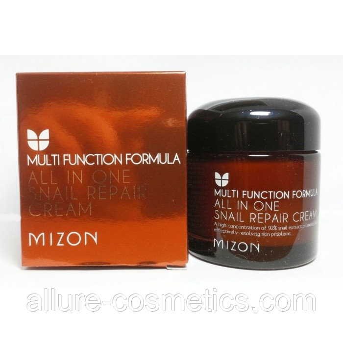 Сream Крем для лица с муцином улитки 75мл MIZON All In One Snail Repair