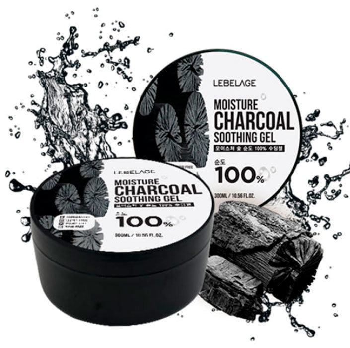 Успокаивающий гель с экстрактом древесного угля 300 г Ekel Soothing Gel Charcoal