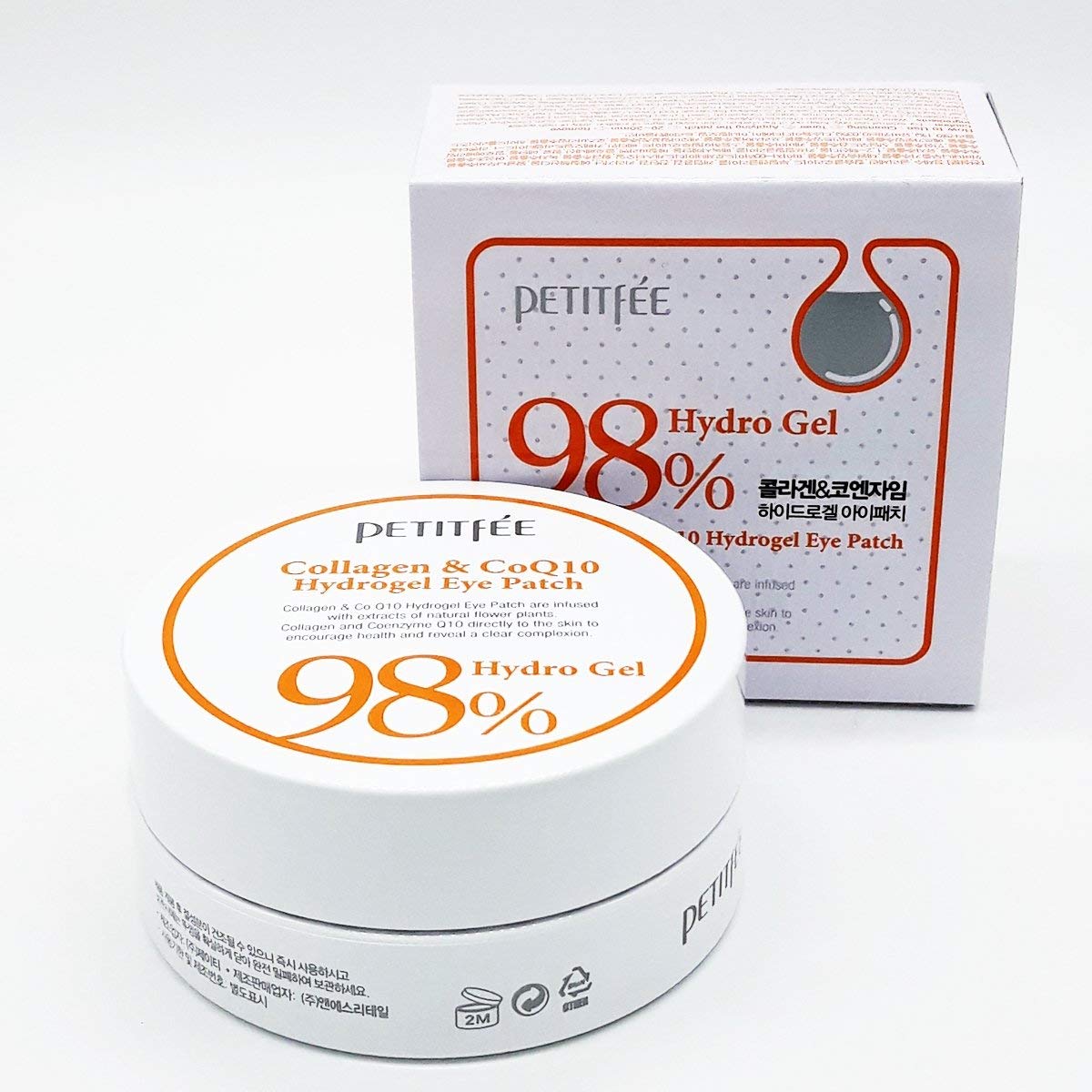 Гидрогелевые патчи с коллагеном Petitfee Collagen & Co Q10 Hydroge Eye Patch