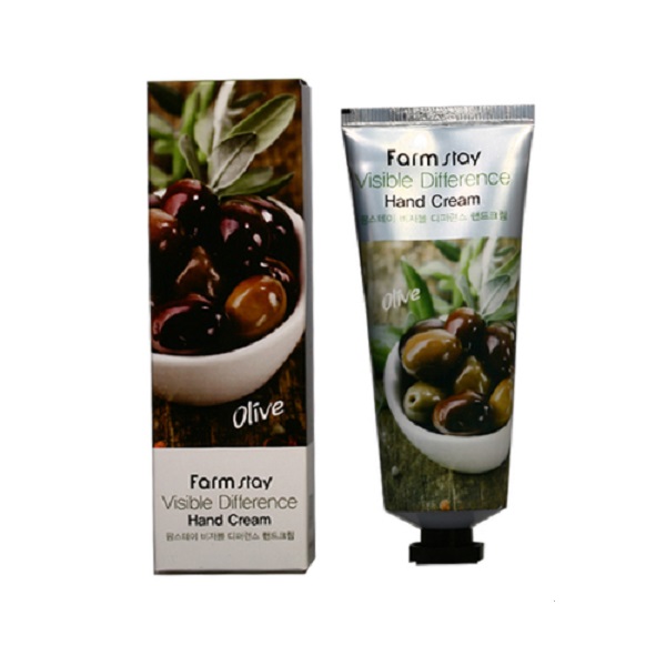 Питательный крем для рук с экстрактом оливы FarmStay Visible Difference Hand Cream Olive