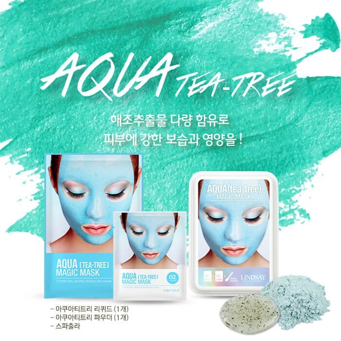 Lindsay Aqua (Tea-Tree) Magic Mask. Aqua Tea Tree Magic Mask альгинатная маска. Lindsay маска с чайным деревом. Lindsay маска для лица с чайным деревом.