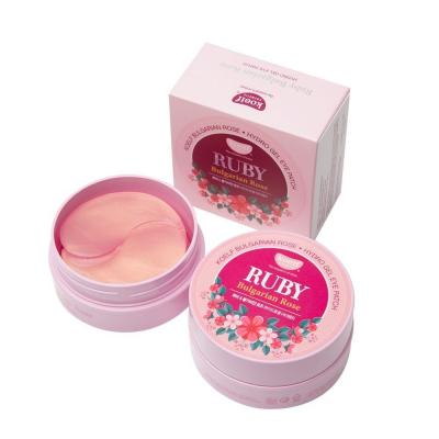 Гидрогелевые патчи для кожи вокруг глаз с рубиновой пудрой Koelf Ruby & Bulgarian Rose Eye Patch