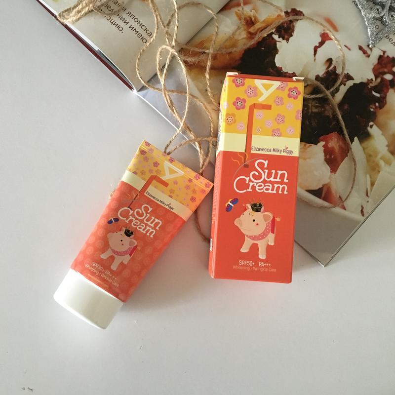 Солнцезащитный крем для лица осветляющий Elizavecca Milky Piggy Sun Cream SPF50+ PA+++