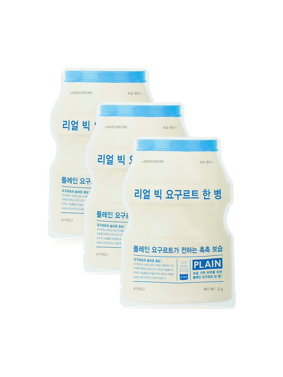 Интенсивно увлажняющая йогуртовая маска для лица A'PIEU Real Big Yogurt One-Bottle Plain